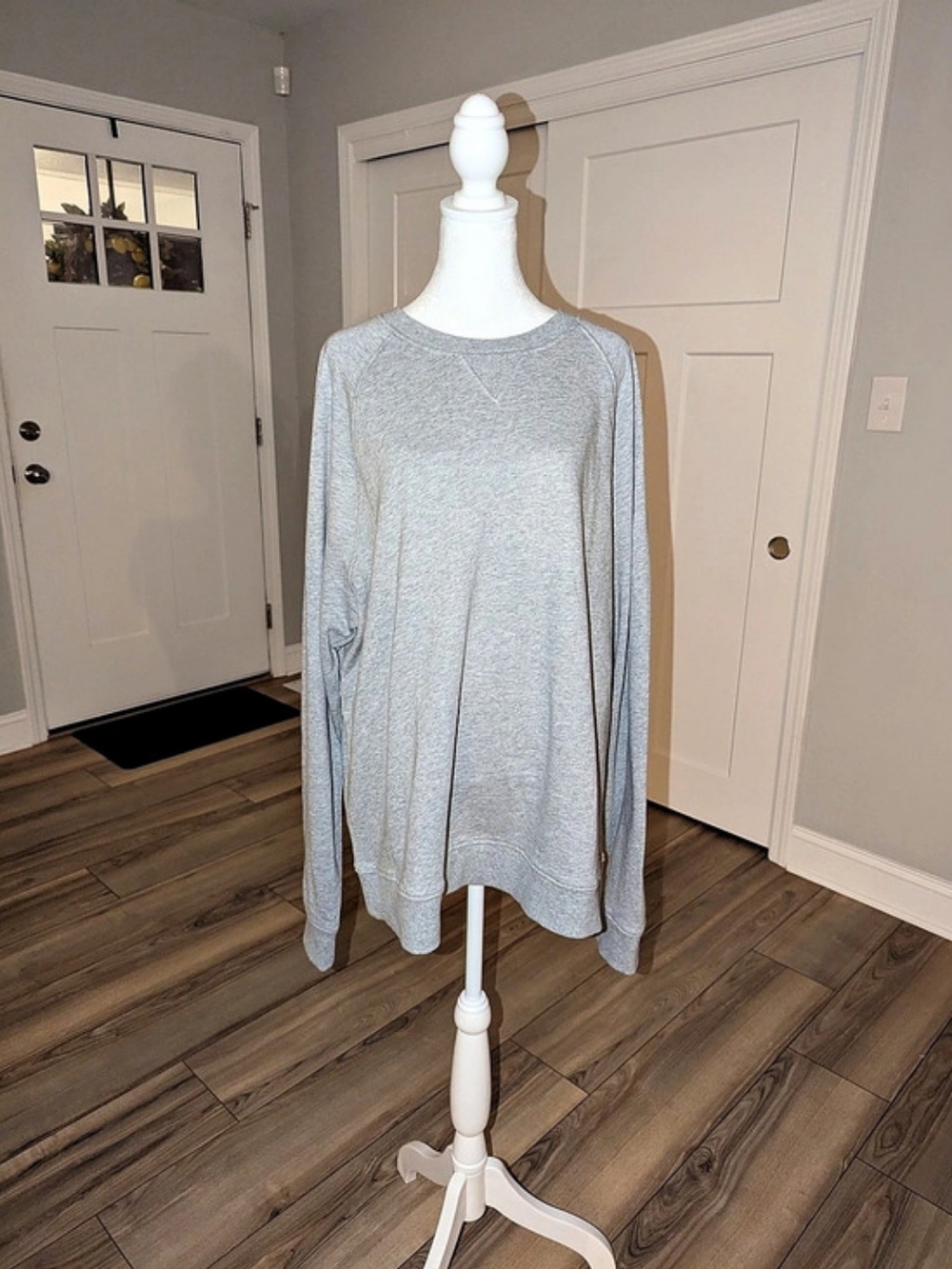 Goodfellow & Co The Vintage French Terry Crewneck Sweatshirt Gray XL